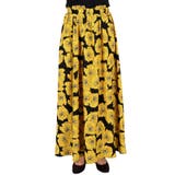 レトロ花柄フレアロングスカート | coca | 詳細画像3 