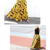 レトロ花柄フレアロングスカート | coca | 詳細画像10 