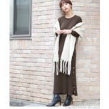 サイドボタンスレンダーニットワンピースcocaオリジナル 石田一帆さん着用 | coca | 詳細画像9