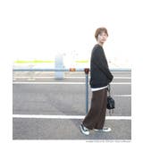 やわらかゆったりリブニットパンツcocaオリジナル 石田一帆さん着用(ロングパン… | coca | 詳細画像11 