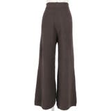 やわらかゆったりリブニットパンツcocaオリジナル 石田一帆さん着用(ロングパン… | coca | 詳細画像2 