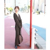 やわらかゆったりリブニットパンツcocaオリジナル 石田一帆さん着用(ロングパン… | coca | 詳細画像8 