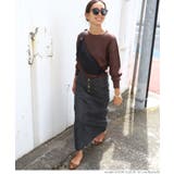 カットオフブラックデニムスカート | coca | 詳細画像13 