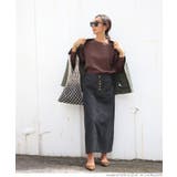 カットオフブラックデニムスカート | coca | 詳細画像7 