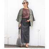 カットオフブラックデニムスカート | coca | 詳細画像8 