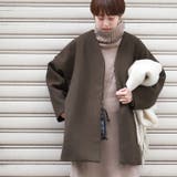 【 】ノーカラーショート丈メルトンコートcocaオリジナル 石田一帆さん着用(ア… | coca | 詳細画像1 