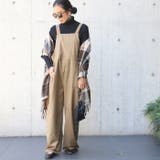 サイドボタンゆったりサロペットcocaオリジナル 鈴木詩織さん着用 | coca | 詳細画像1 