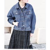 ［Blue］ | フロントタックシンプルデニムジャケットcocaオリジナル | coca