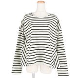 バックフレアAラインボーダーカットソーcocaオリジナル 田中亜希子さん着用(a… | coca | 詳細画像2 