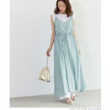 ［Lt.blue］ | キャミワンピ―ス レディース ノースリーブ | coca