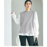［Gray］ | ニットベストセットブラウス レディース | coca