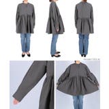 フロントボタンギャザーチュニック | coca | 詳細画像17