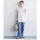 ハリ感スタンドカラーシャツブラウス | coca | 詳細画像4