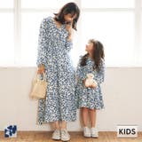 キッズ 親子お揃いシルエットフラワーワンピース | coca | 詳細画像1 