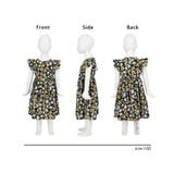 キッズ 親子お揃い袖フリルフラワーワンピース | coca | 詳細画像13 