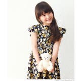 キッズ 親子お揃い袖フリルフラワーワンピース | coca | 詳細画像10 