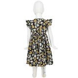 キッズ 親子お揃い袖フリルフラワーワンピース | coca | 詳細画像5 