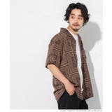 ［Brown］ | メンズ ビンテージバンダナアロハシャツ | coca