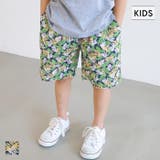 キッズ ミニリーフ&フェザー柄ショートパンツ | coca | 詳細画像1 