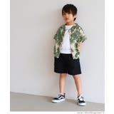 キッズ 親子お揃いリーフ柄リゾートアロハシャツ | coca | 詳細画像6 