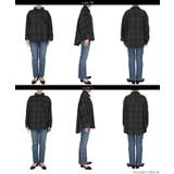 起毛チェック柄ビッグシャツ | coca | 詳細画像16 