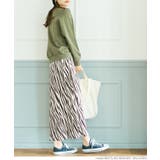 ベロアプリーツゼブラスカート | coca | 詳細画像10 