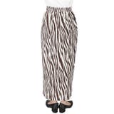 ベロアプリーツゼブラスカート | coca | 詳細画像4 