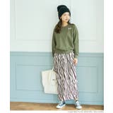 ベロアプリーツゼブラスカート | coca | 詳細画像5 