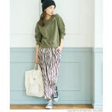 ベロアプリーツゼブラスカート | coca | 詳細画像8 