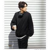 ［Black］ | 4wayダブルクロスストレッチフットボールプルオーバー | coca