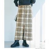 ［A］ | ジップ付柄ボアスカート レディース | coca