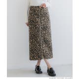 ジップ付柄ボアスカート レディース | coca | 詳細画像7