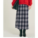 ［Navy］ | バックファスナーアイラインスカート | coca