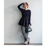 エンボスドッキングフレアニット | coca | 詳細画像4 