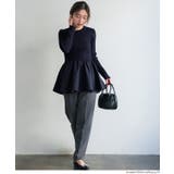 エンボスドッキングフレアニット | coca | 詳細画像5 