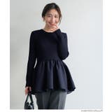 エンボスドッキングフレアニット | coca | 詳細画像7 