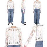 鍵編みノーカラーカーディガン レディース | coca | 詳細画像13 