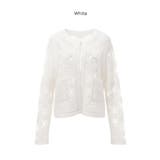 鍵編みノーカラーカーディガン レディース | coca | 詳細画像15 