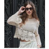 フレアスリーブクロシェニット | coca | 詳細画像12 