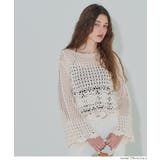 フレアスリーブクロシェニット | coca | 詳細画像7 