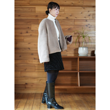 【洗える】フェイクファーノーカラーブルゾン | coca | 詳細画像19