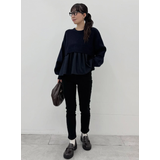 【DAILY WARM】裏起毛デニムスキニーパンツ | coca | 詳細画像15