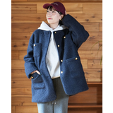 プードル金釦ノーカラーコート | coca | 詳細画像28