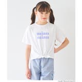 ［A］ | 裾リボン結びTシャツ キッズ | coca