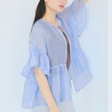 coca（コカ） | 【WEB限定SALE】【26ss新色登場】シアー素材が涼しげに映える、シアーフリルブラウス