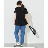 〈26ss新色登場〉エンボス切り替えフレアトップス | coca | 詳細画像10
