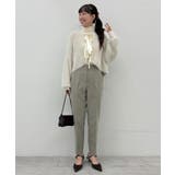 25AW 新色ダークピンク・ダークブラウンが新登場！裏起毛テーパードパンツ | coca | 詳細画像32 