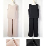 ノースリーブセットアップcocaオリジナル(ガウチョパンツ オールインワン風 | coca | 詳細画像4