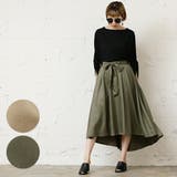 ウエストリボンとろみフィッシュテールスカートcocaオリジナル(フレア Aライン | coca | 詳細画像1 