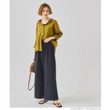 ［Navy］ | 26ss新色登場！エンボス加工ワイドパンツ【速乾・イージーケア】 | coca